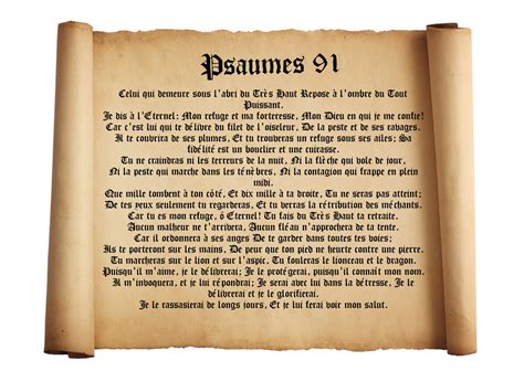 psalm 91 in french